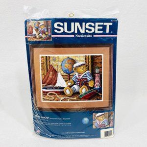 Sunset Needlepoint Kit "Bear Ahoy" - New/Sealed  (2001)